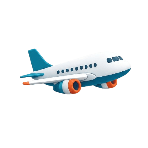 3D airplane illustration